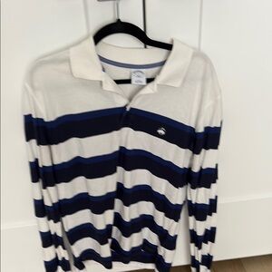 Striped Long Sleeve Polo Shirt